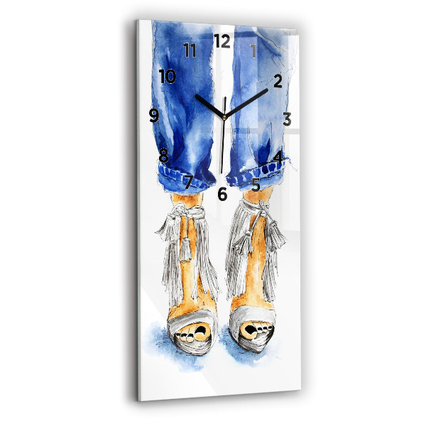 Modern vertical wall clock Women's High Heels