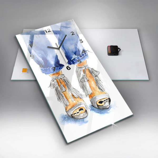 Modern vertical wall clock Women's High Heels
