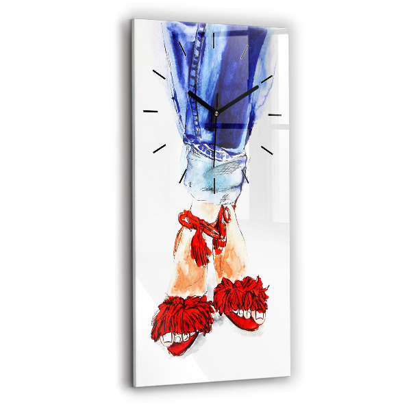 Modern vertical wall clock Women's High Heels