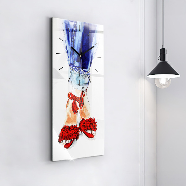 Modern vertical wall clock Women's High Heels