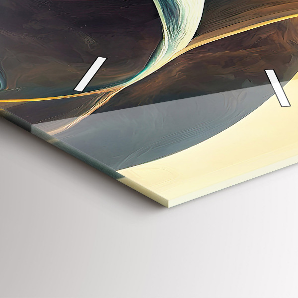 Modern vertical wall clock Flowing Waterfall