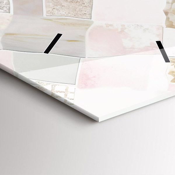 Modern vertical wall clock Colored tiles