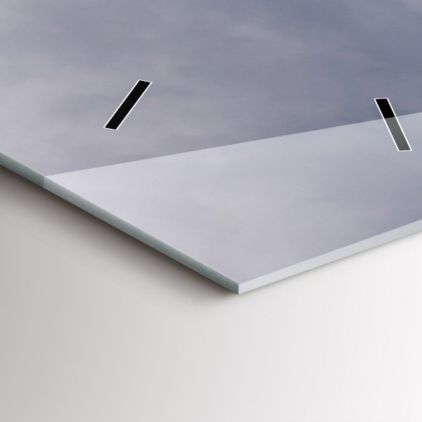 Modern vertical wall clock Rocky Mountains