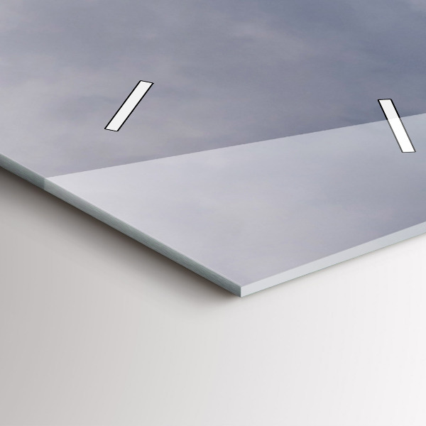 Modern vertical wall clock Rocky Mountains