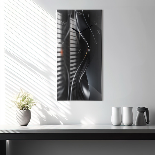 Modern vertical wall clock Abstraction