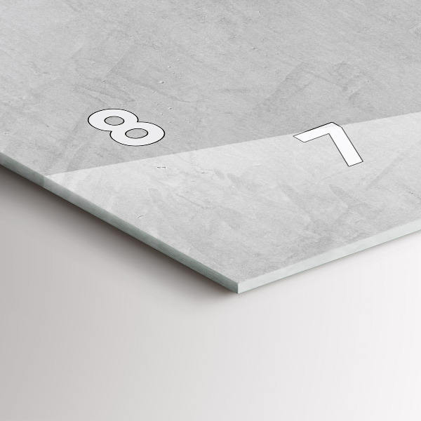 Glass wall clock rectangular Stone wall