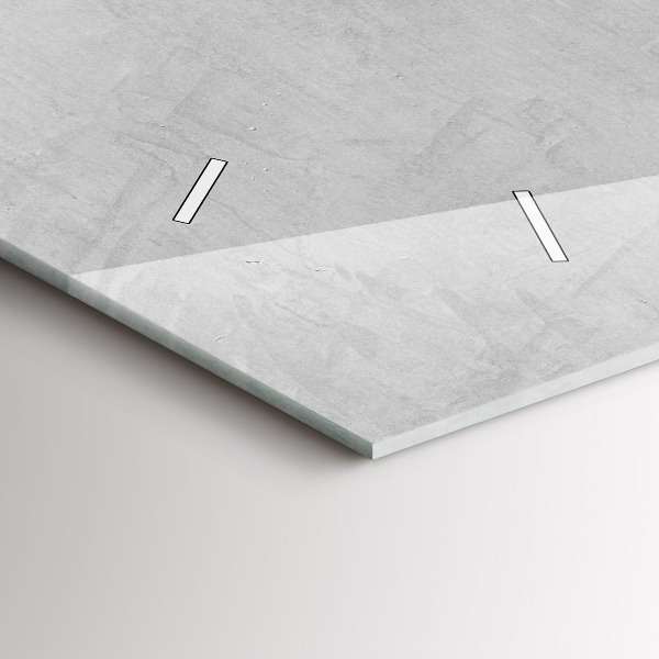 Glass wall clock rectangular Stone wall