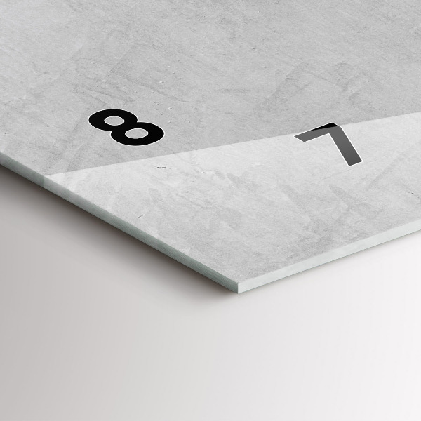 Glass wall clock rectangular Stone wall