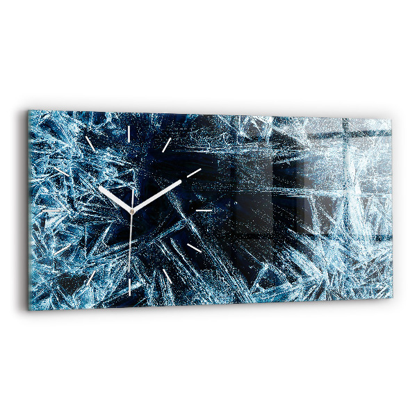 Glass wall clock rectangular Frozen wall