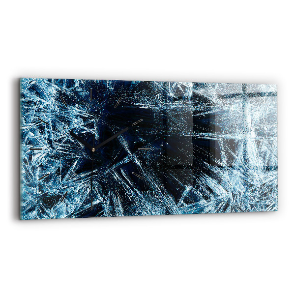 Glass wall clock rectangular Frozen wall