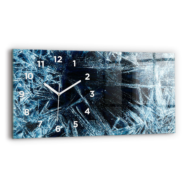 Glass wall clock rectangular Frozen wall