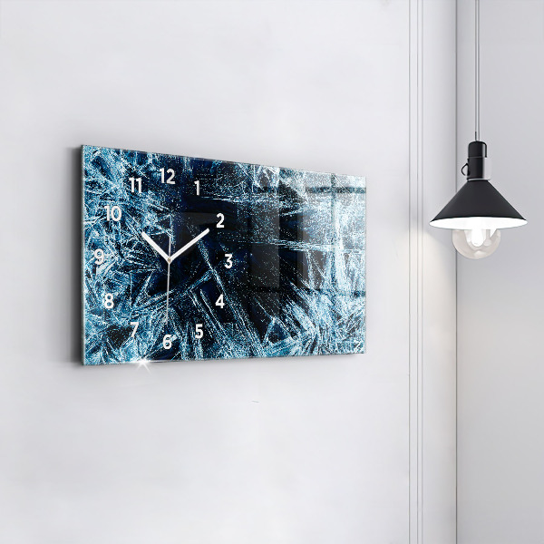 Glass wall clock rectangular Frozen wall