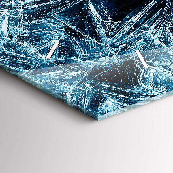 Glass wall clock rectangular Frozen wall