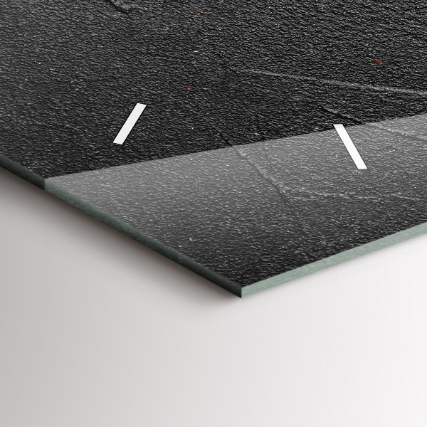 Glass wall clock rectangular Red peppers