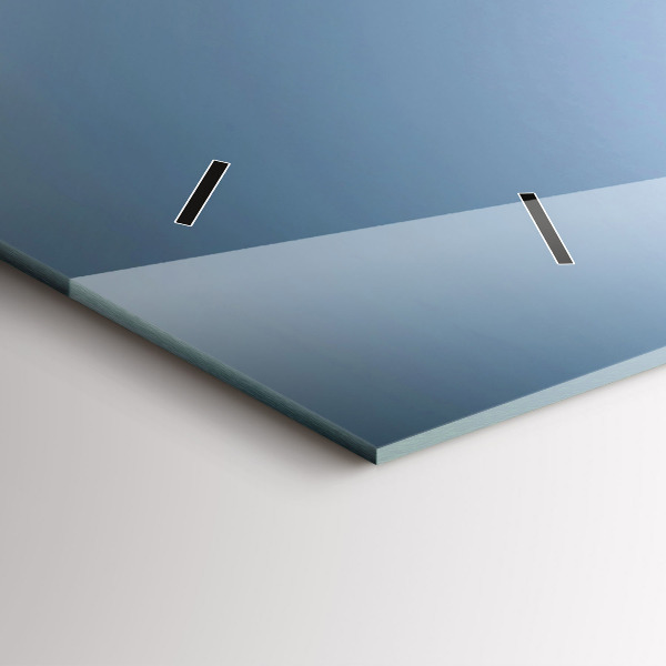 Glass wall clock rectangular Glass of wine