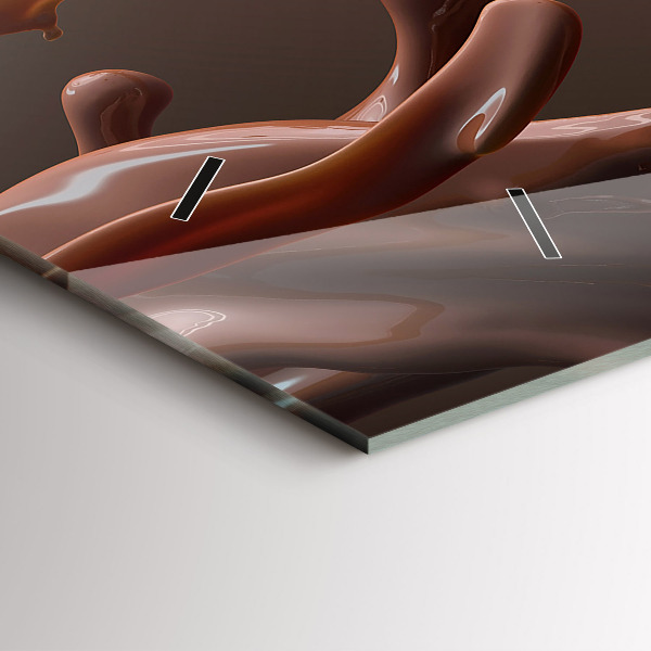 Glass wall clock rectangular Cocoa