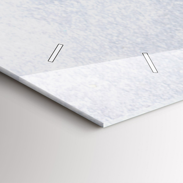 Glass wall clock rectangular A piece of cake