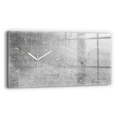 Glass wall clock rectangular Raw wall