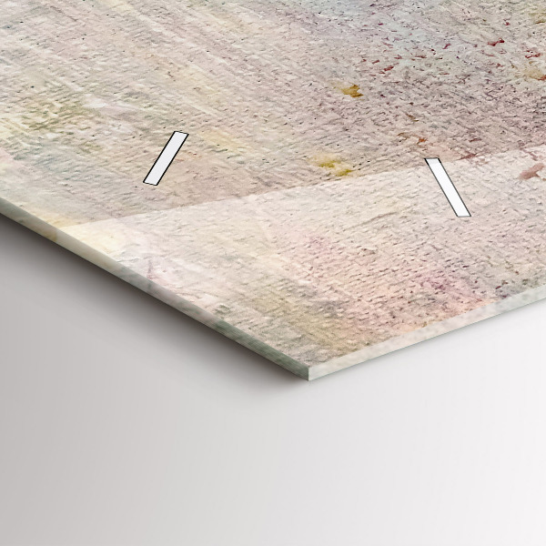 Glass wall clock rectangular Painted abstraction