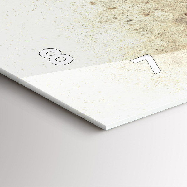 Glass wall clock rectangular Abstract people sand