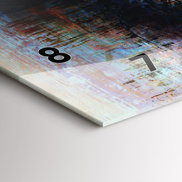 Glass wall clock rectangular Street Art Eye