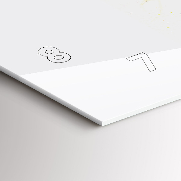 Glass wall clock rectangular Portrait of a Mysterious Woman