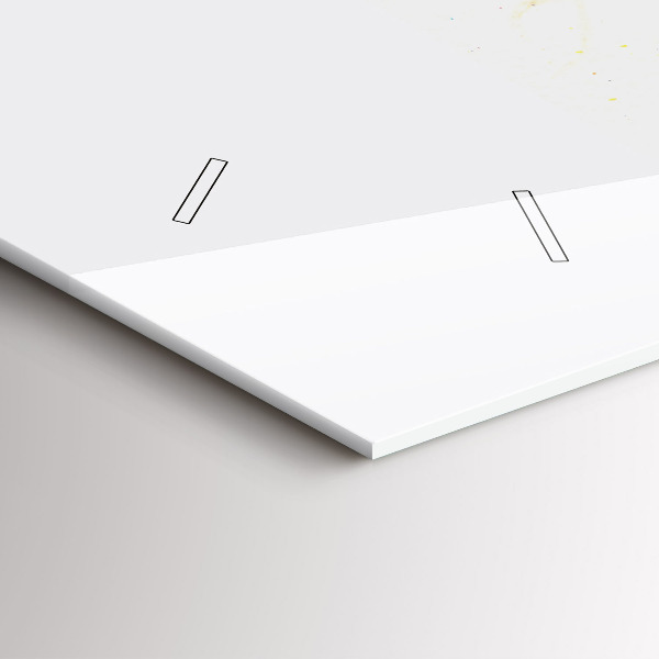 Glass wall clock rectangular Portrait of a Mysterious Woman