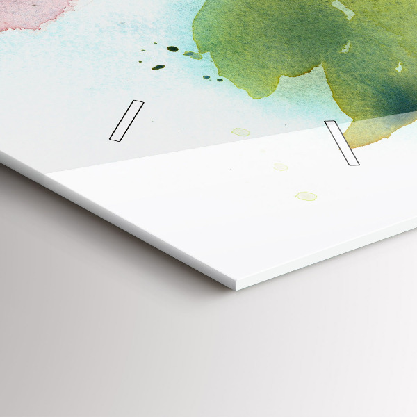 Glass wall clock rectangular Visualization of Nature