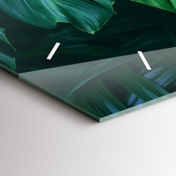 Glass wall clock rectangular The Tropical Side of Nature