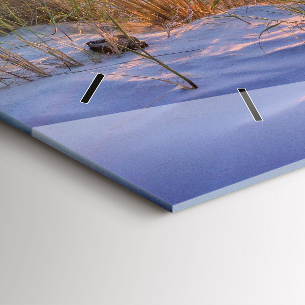 Glass wall clock rectangular Polish Sunny Sea