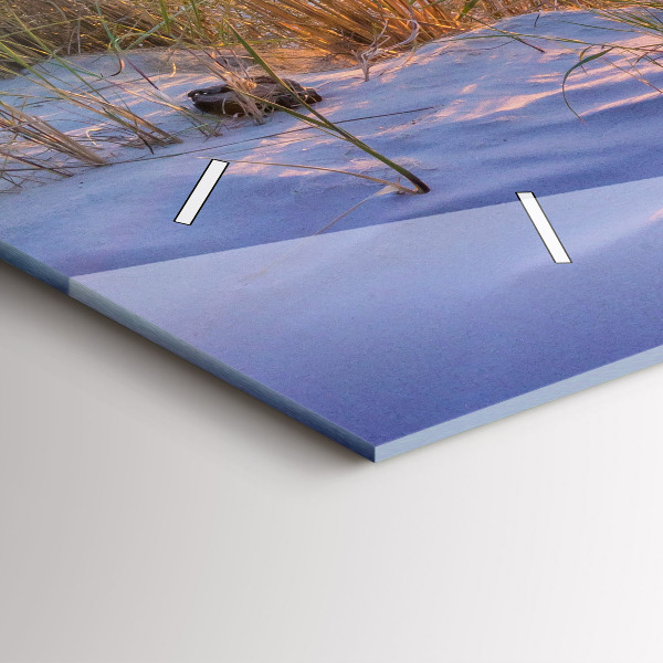 Glass wall clock rectangular Polish Sunny Sea