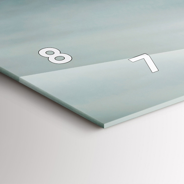 Glass wall clock rectangular Motor Style Adrenaline