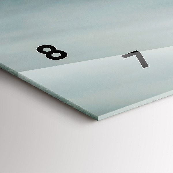 Glass wall clock rectangular Motor Style Adrenaline