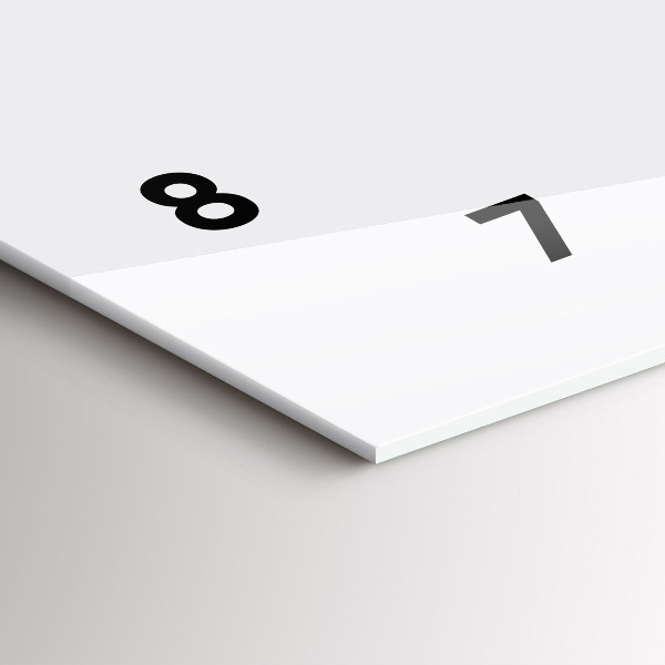 Glass wall clock rectangular Horse illustration