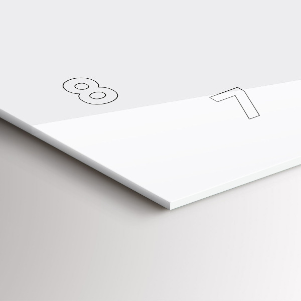 Glass wall clock rectangular Picture of a deserted island