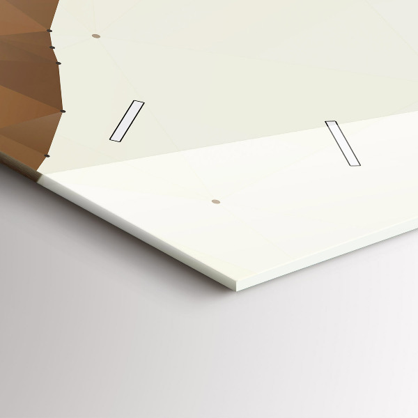 Glass wall clock rectangular Creation of Adam