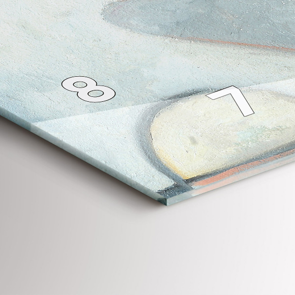 Glass wall clock rectangular Abstract painting