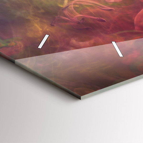 Glass wall clock rectangular Portrait of a woman