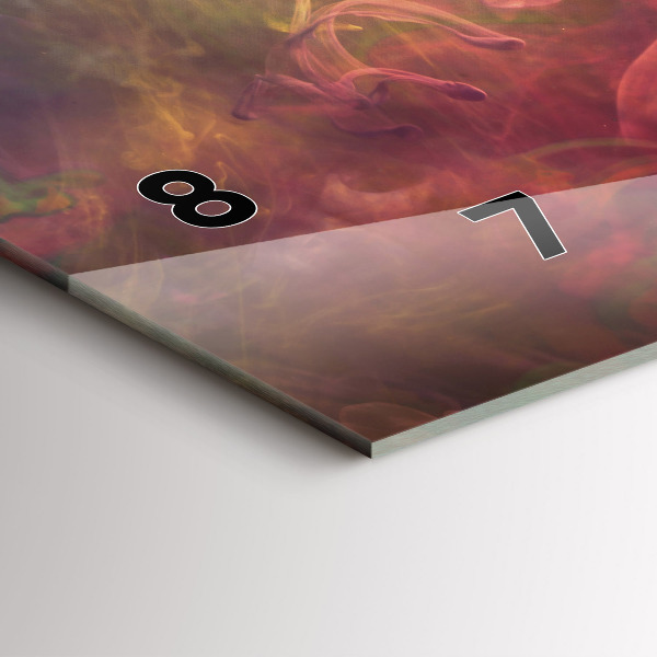 Glass wall clock rectangular Portrait of a woman