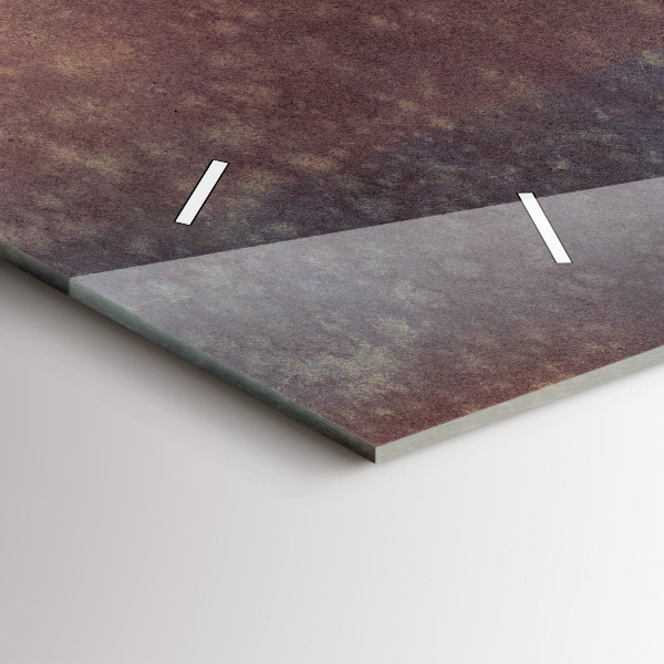 Glass wall clock rectangular woman with umbrella