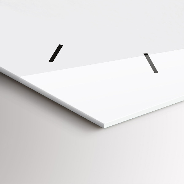 Glass wall clock rectangular Portrait of a woman