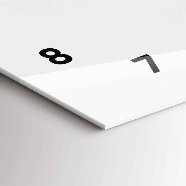 Glass wall clock rectangular Portrait of a woman