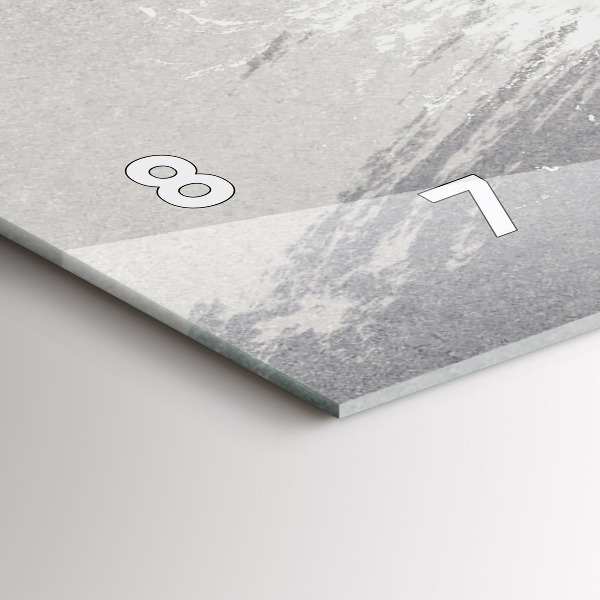 Glass wall clock rectangular Woman - watercolors