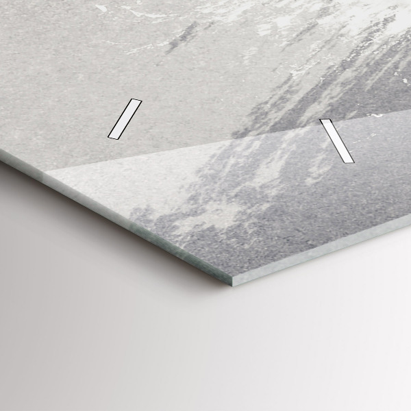 Glass wall clock rectangular Woman - watercolors