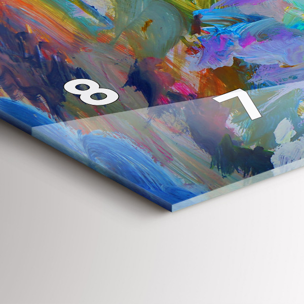 Glass wall clock rectangular Painted Ballerina