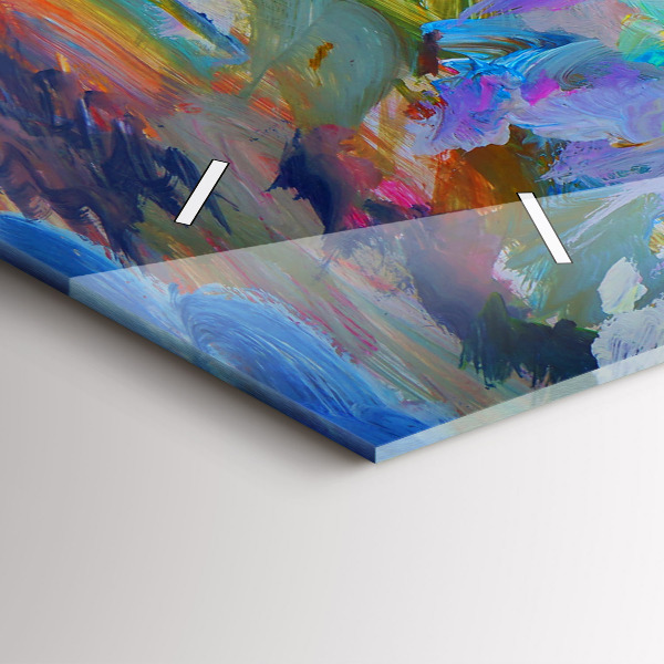 Glass wall clock rectangular Painted Ballerina