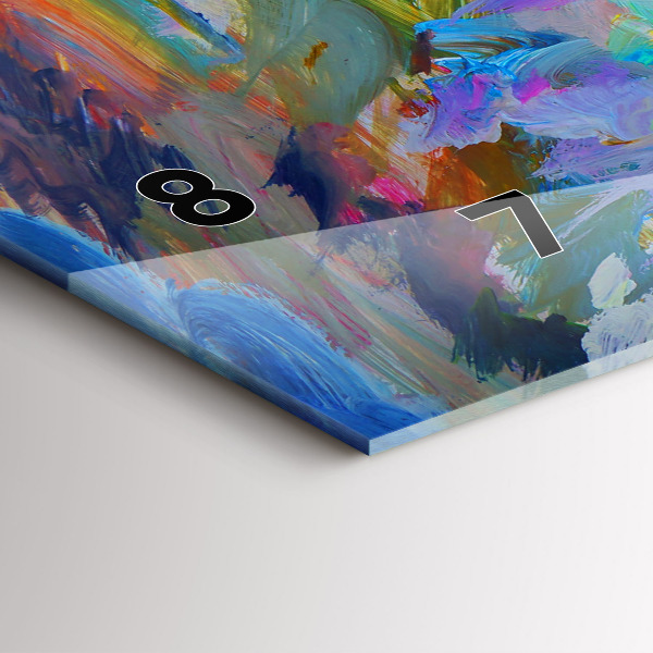 Glass wall clock rectangular Painted Ballerina