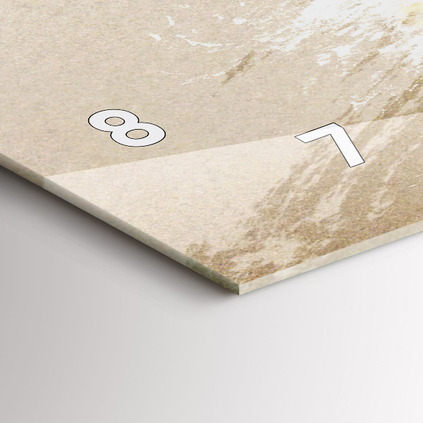 Glass wall clock rectangular Portrait of a woman abstract