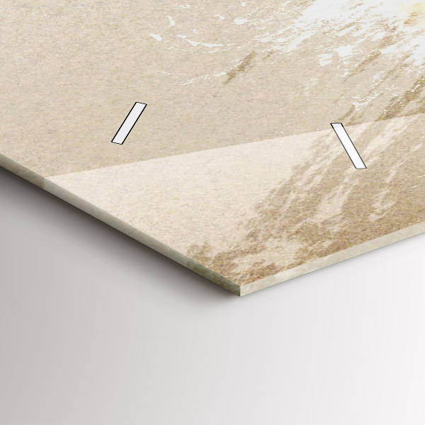 Glass wall clock rectangular Portrait of a woman abstract