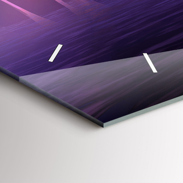Glass wall clock rectangular Sunset at Stonehenge